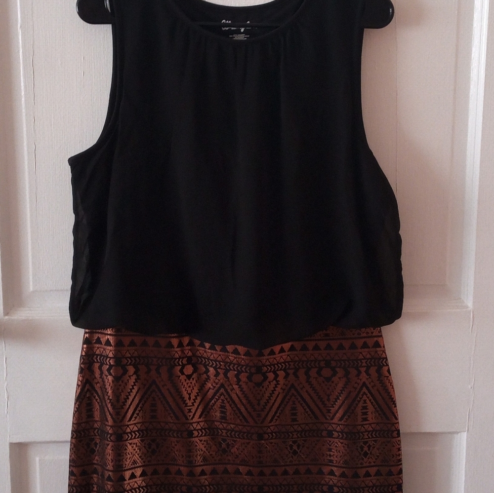 Wrangler Women's Sleeveless Aztec Print Dress